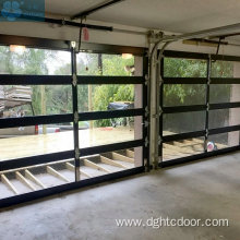 Electric Transparent Glass Panel Sectional Garage Door